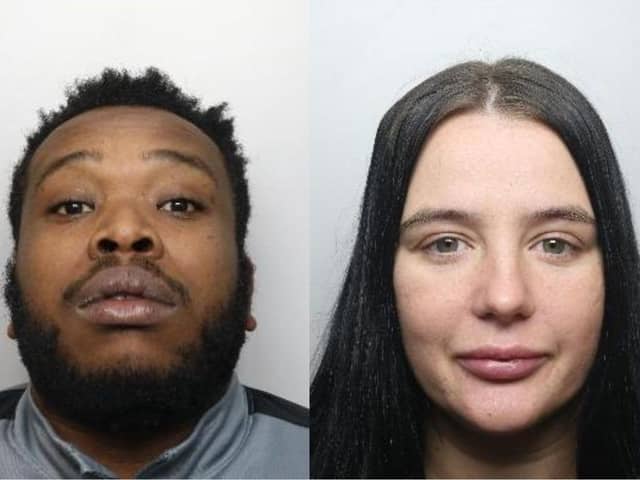 Following the finds Shakeen Christian, 28, and Sophie Massey, 29, were arrested