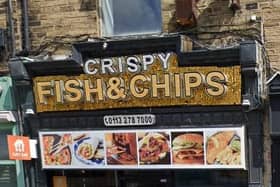 Crispy's Fish and Chip bar in Hyde Park in Leeds