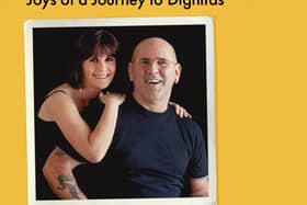 The front cover of Julie Casson's book 'Die Smiling' about her husband Nigel.
