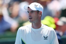 Andy Murray of Great Britain looks on in his match against Alex de Minaur of Australia during day three of the 2023 Kooyong Classic at Kooyong on January 12, 2023 in Melbourne, Australia. (Picture: Graham Denholm/Getty Images)