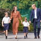 Prince George, Princess Charlotte and Prince Louis, accompanied by their parents the Duke and Duchess of Cambridge, arrive for a settling in afternoon at Lambrook School, near Ascot in Berkshire. The settling in afternoon is an annual event held to welcome new starters and their families to Lambrook and takes place the day before the start of the new school term. Picture date: Wednesday September 7, 2022.