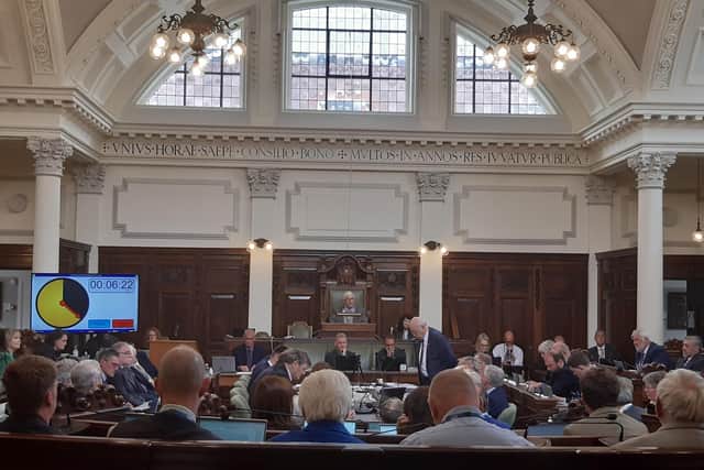 Full meeting of North Yorkshire Council, July 19. Courtesy Anttoni Numminen/LDRS