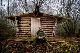 Jamie Carle, 34, of Boroughbridge, is a Bowyer who makes old style hunting bows and runs bushcraft courses