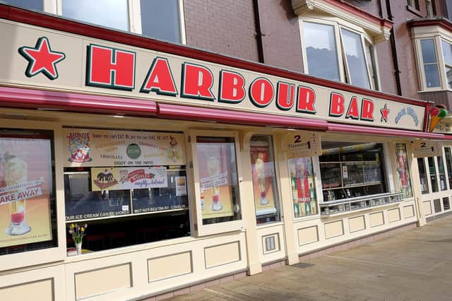 A Scarborough institution... the Harbour Bar sits proudly on the seafront.