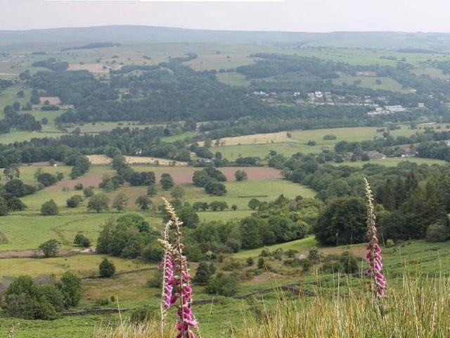 Landscape near the proposed Dwellinghouse, in Ilkley, near Bradford. Plans for a house designed to look like boulders on a famous Yorkshire moor have been approved following a planning battle to be built on green belt land.