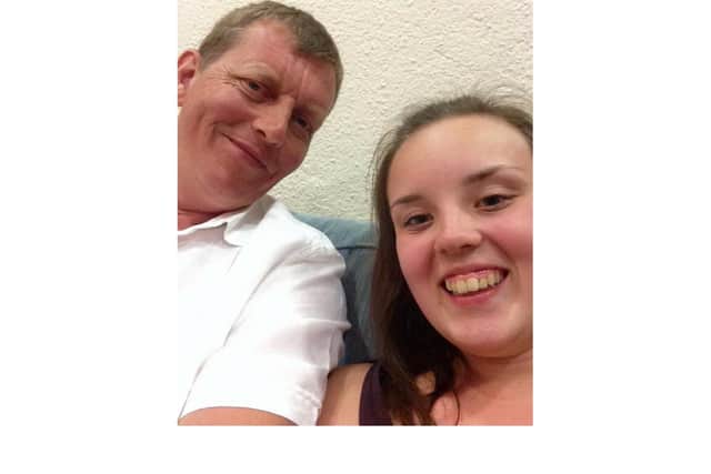 Hannah with her dad, Martin