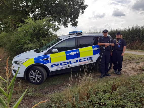 Sgt Mark Earnshaw and PCSO Sarah Harrod are part of the North Yorkshire Police Rural Crime Task Force which is tackling poaching and crimes connected to it.