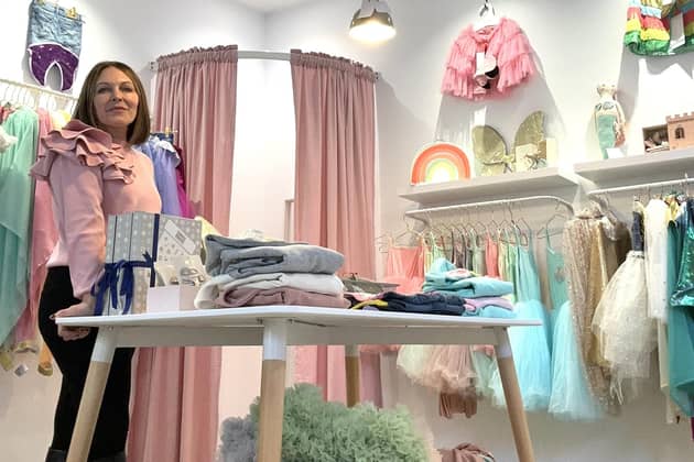 Rebecca Connell in her Bluebell Petite shop at Victoria Leeds. Picture by Rebecca Connell.