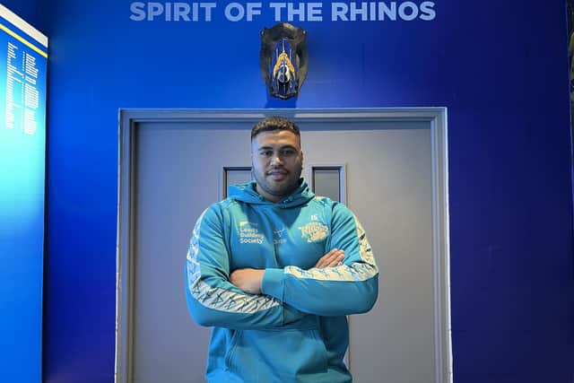 Sam Lisone is one of the fresh faces at Headingley but Boxing Day comes too soon. (Picture by Leeds Rhinos)