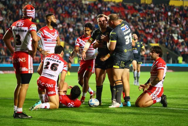 Cameron Smith lit up the first half with a wonder try. (Photo: Paul Currie/SWpix.com)