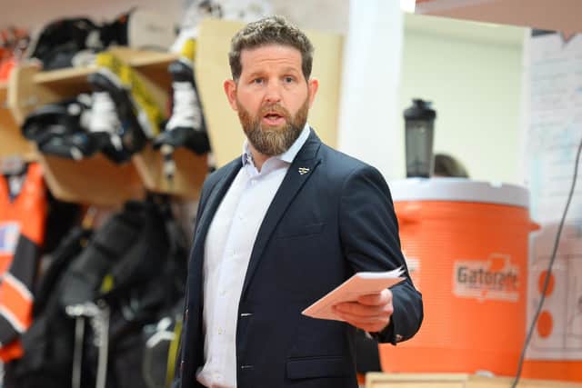 SIGNED AND SEALED: Sheffield Steelers head coach Aaron Fox. Picture courtesy of Dean Woolley/Steelers Media