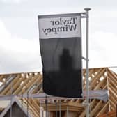 LIbrary image  of Taylor Wimpey houses under construction.