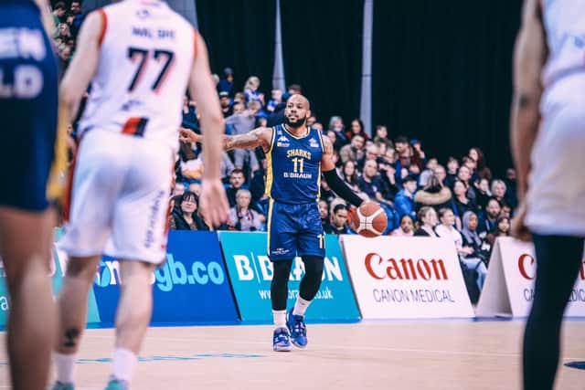 Rodney Glasgow Jnr orchestrates another attack for Sheffield Sharks against Leicester (Picture: Adam Bates)