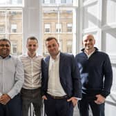 (left to right): Ryan Scaife, CFO hedgehog lab; Sarat Pediredla, CEO hedgehog lab; Brannan Coady, CEO Netsells; Sam Jordan, CTO Netsells; John Healey, BGF Investment Director.