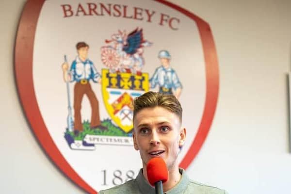 Barnsley striker Oli Shaw. Picture courtesy of Barnsley FC.