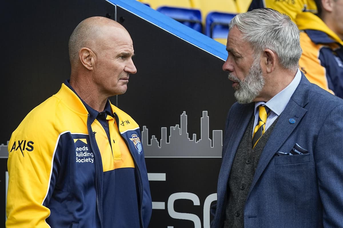 Leeds Rugby Directors Box Leeds Rhinos sporting director Ian Blease on Brad Arthur future, Steve ...