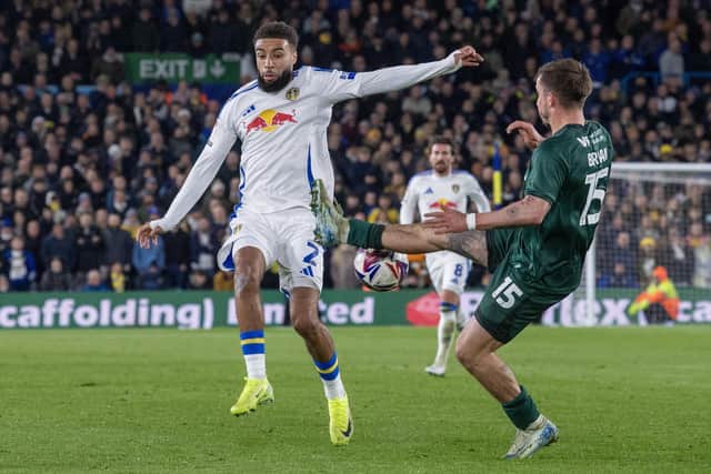 INJURY DOUBT: Leeds United right-back Jayden Bogle (left) (Image: Tony Johnson)