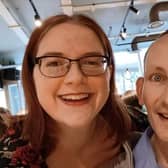 Mike Sumner, 38, who has Motor Neurone Disease (MND) - where the nerve cells in the brain gradually stop working - tied the knot with Zoe Welch, 31, in an intimate wedding surrounded by close family and friends in a relative's garden, Silsden, Bradford, West Yorkshire.