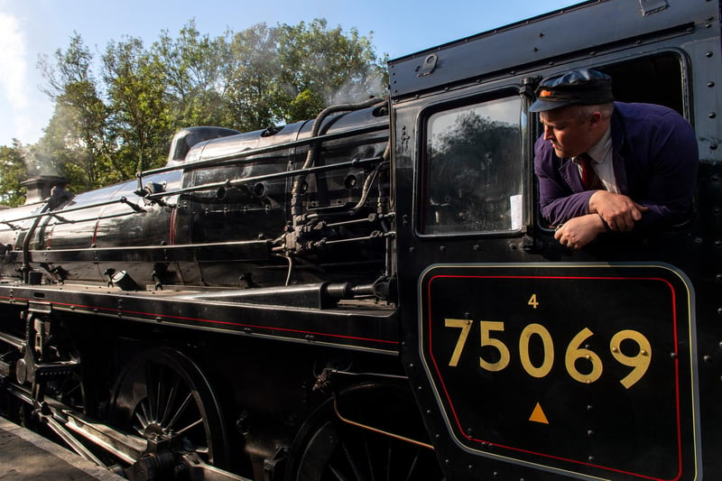 Visiting locomotive No. 75069, from the Severn Valley Railway readying to leave Pickering Station.
Picture by Yorkshire Post Photographer Bruce Rollinson
21 September 2023.