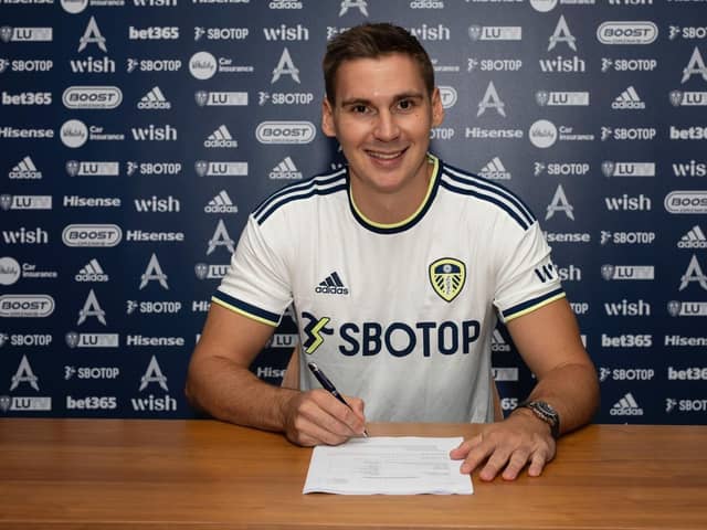 SIGNED AND SEALED: Max Wober joined Leeds United in the January 2023 window