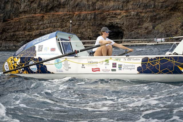 Atlantic rower Miriam Payne, 23, who is taking taking part in the Talisker Whisky Atlantic Challenge.
