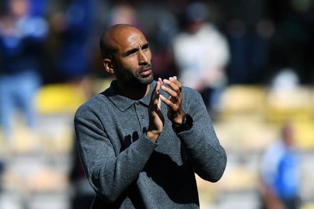 Disappointed Huddersfield Town manager Lee Grant, pictured after the derby loss at Bradford City. Picture: Jonathan Gawthorpe.