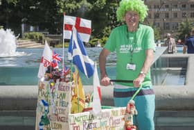Sheffield's Man with the Pram John Burkhill has been nominated for a JustGiving award in recognition of his legendary fundraising exploits
