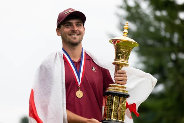 By winning the US Amateur at Merion., Doncaster's Jack Whaley earned automatic selection for this weekend's Walker Cup in Ireland (Picture: Isaiah Vazquez/Getty Images)