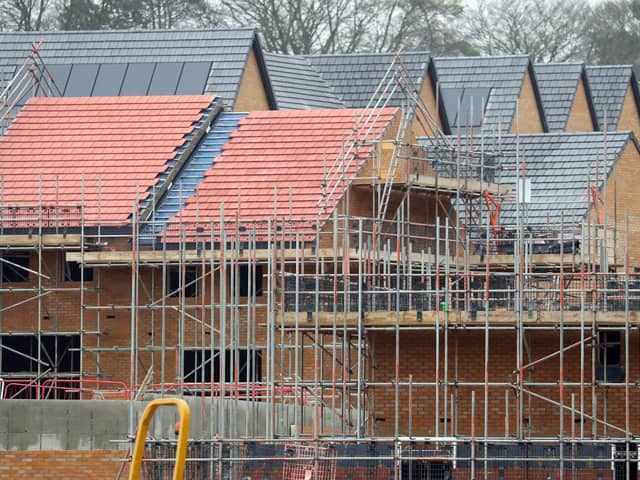 Housebuilding in progress. The country is currently facing a shortage of housing. PIC: Andrew Matthews/PA Wire