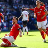 MORE PLEASE: Barnsley's Nicky Cadden celebrates after scoring against Bolton Wanderers inn the League One play-off-semi-final first leg. Picture: Michael Steele/Getty Images.