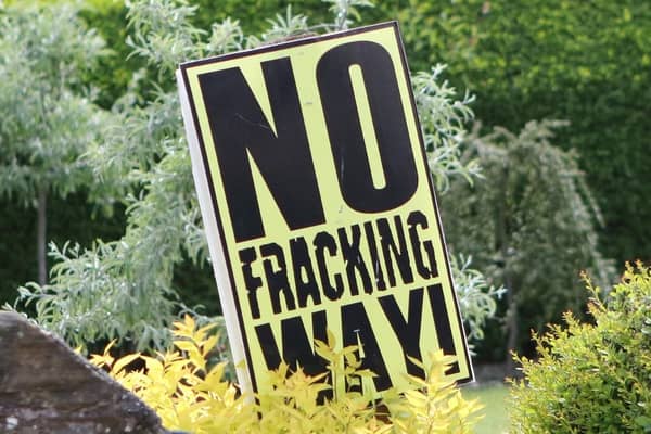 Fracking poster. (Pic credit: Jason Chadwick)