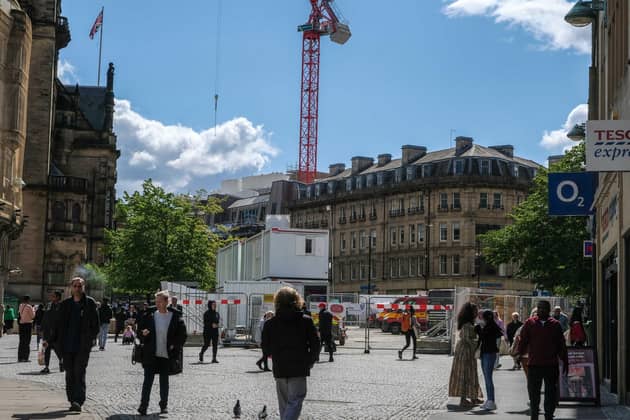 Work to transform the centre of Sheffield is ongoing. Picture: Dean Atkins