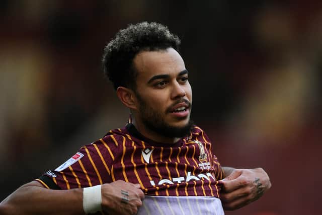Bradford City's Tyreik Wright. Picture: Jonathan Gawthorpe