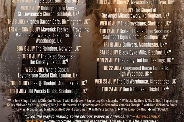 The Weeping Willows Gig Poster