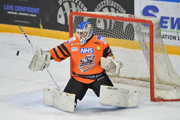 OPPORTUNITY KNOCKS: Rotherham-born Curtis Warburton will benefit from training with both Sheffield Steelers and NIHL National affiliate, Sheffield Steeldogs. Picture: Dean Woolley/Steelers Media.