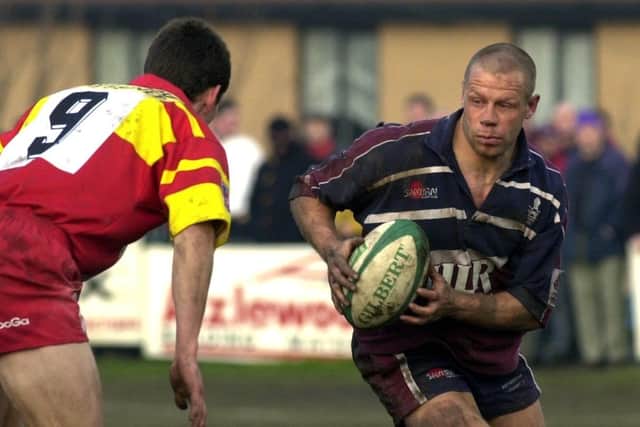 Rotherham player Dave Scully pictured in action against Perpignan in the European Shield on 20 January 2001 (Picture: Simon Hulme)