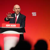 Chancellor of the Exchequer, John Healey speaking during the Labour Party Conference at the ACC Liverpool. It's inevitable we're going to see  a slowdown in economic growth during the first quarter of next year, according to RSM UK’s chief economist, Tom Pugh. (Photo by Annabel Lee-Ellis/PA Wire)