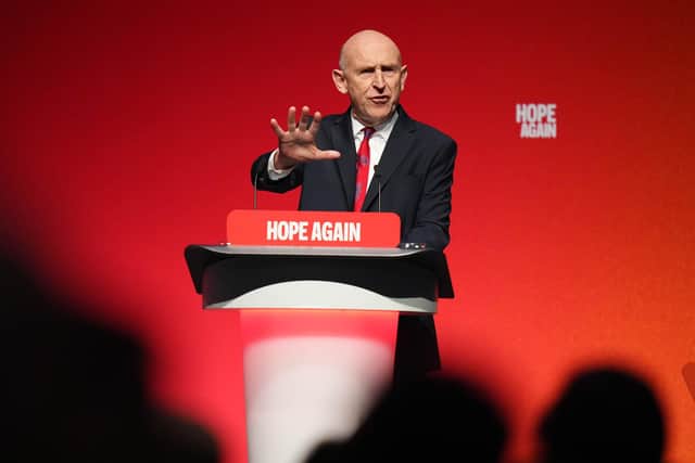 Chancellor of the Exchequer, John Healey speaking during the Labour Party Conference at the ACC Liverpool. It's inevitable we're going to see a slowdown in economic growth during the first quarter of next year, according to RSM UK’s chief economist, Tom Pugh. (Photo by Annabel Lee-Ellis/PA Wire)