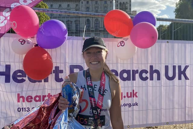 Phoebe Watson, David Watson's granddaughter, who has completed two London Marathons to raise money for Heart Research UK.