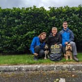 Dave Richardson, pictured with his family, is walking the Dales Way for The CJD Support Network.