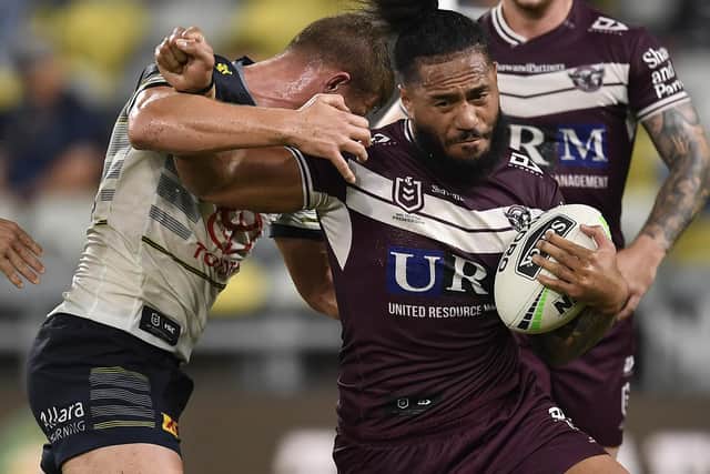 Jorge Taufua is known as a destructive winger. (Photo by Ian Hitchcock/Getty Images)