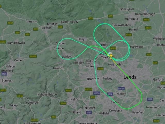 A flight from Leeds Bradford Airport has been forced to return within 45 minutes this morning due to an unknown issue.
CC FLIGHTRADAR24