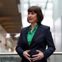 Shadow Chancellor Rachel Reeves speaks to the media during a visit to the Francis Crick Institute in London. PIC: Jordan Pettitt/PA Wire