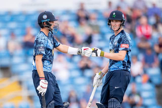 Joe Root, left, and Harry Brook are a great inspiration to their Yorkshire team-mates. Picture by Allan McKenzie/SWpix.com