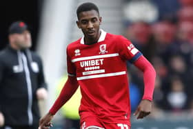 DOUBLE DELIGHT: Middlesbrough's Isaiah Jones scored two first-half goals against Preston. Picture: Will Matthews/PA