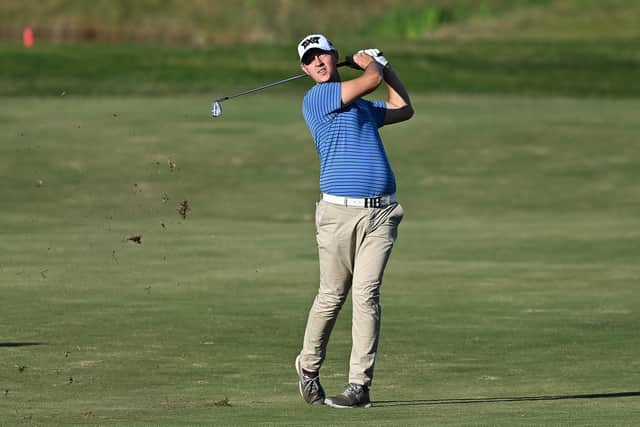 Making it count: Joe Dean of England birdied the last on day six of Qualifying School to earn his ticket to the DP World Tour (Picture: Octavio Passos/Getty Images)