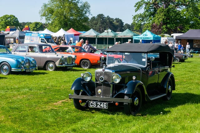 Classic Cars display at the event. Picture By Yorkshire Post Photographer,  James Hardisty.