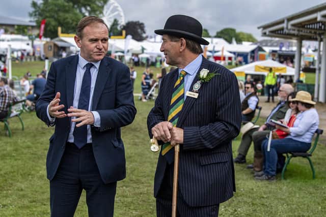 Former Defra Secretary George Eustace, pictured left, has recently condemned these trade deals . PIC: Tony Johnson