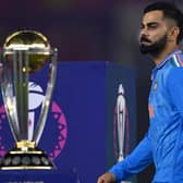 One that got away: Virat Kohli of India walks past the ICC Men's Cricket World Cup trophy after his unbeaten side and the hosts lost the final to Australia on Sunday. (Picture: Gareth Copley/Getty Images)