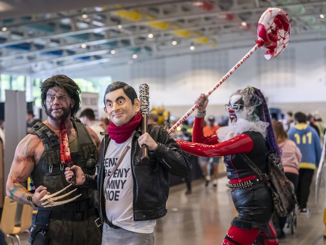 Cosplayers during Comic Con Yorkshire at the Yorkshire Event Centre, in Harrogate. Photo credit: Danny Lawson/PA Wire